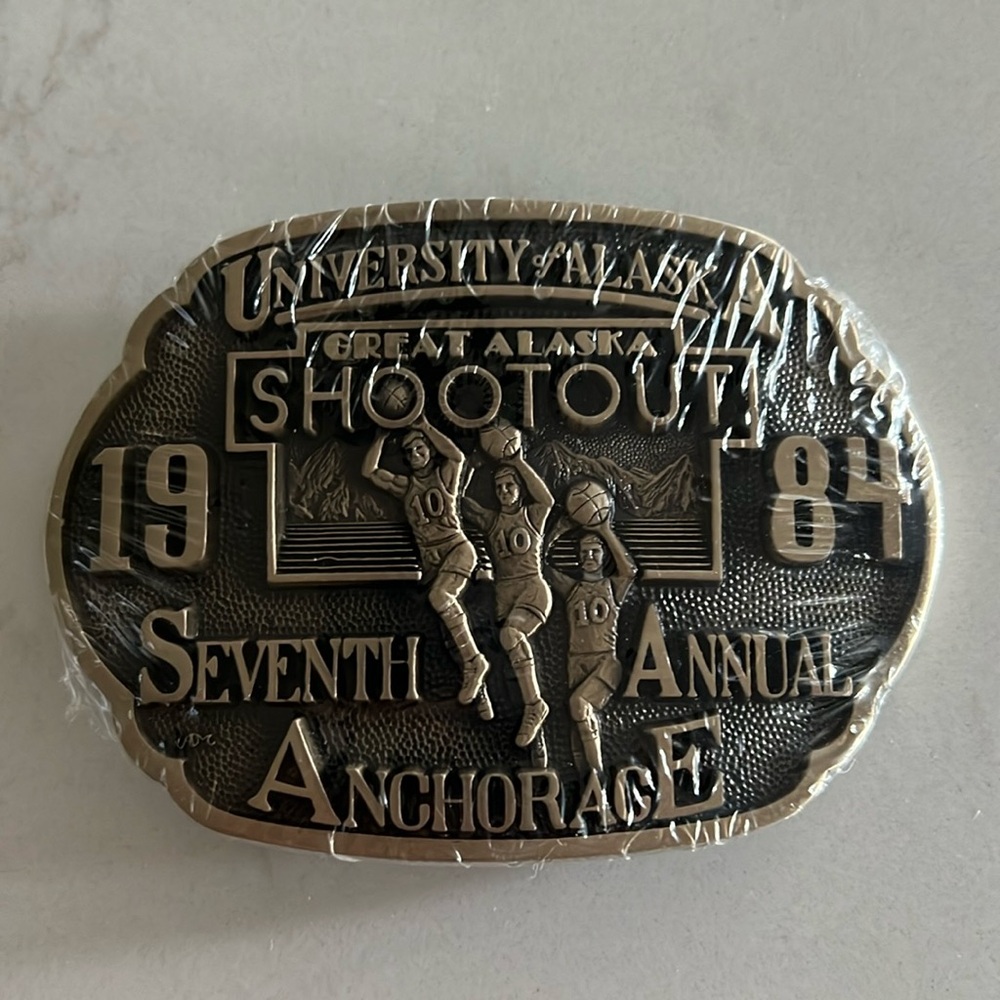Vintage Great Alaska Shootout Belt buckle.